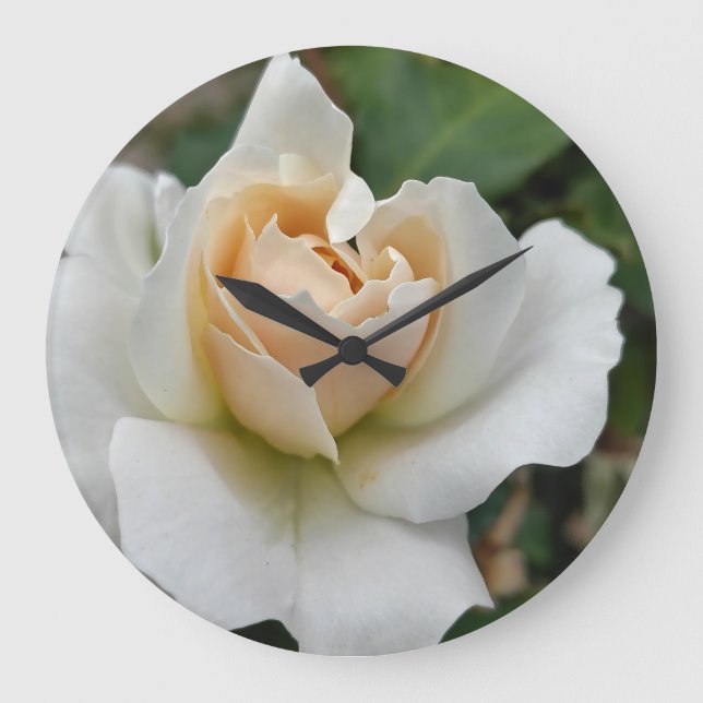White Rose Large Clock (Front)