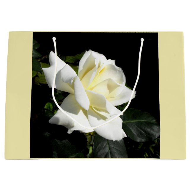 White rose large gift bag (Front)