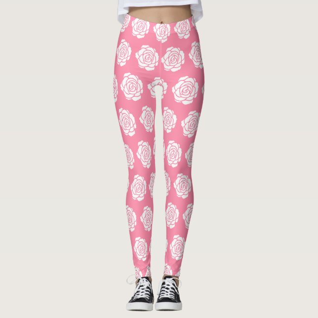 White Rose Leggings (Front)
