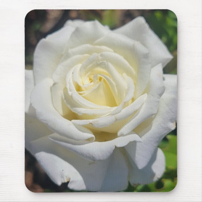 White Rose Mouse Pad (Front)