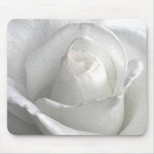 White Rose_ Mouse Pad