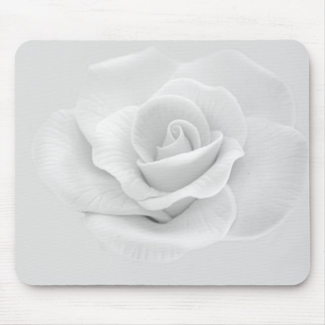 White Rose Mouse Pad (Front)