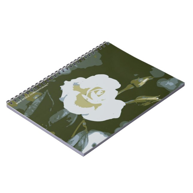 White Rose Notebook (Left Side)