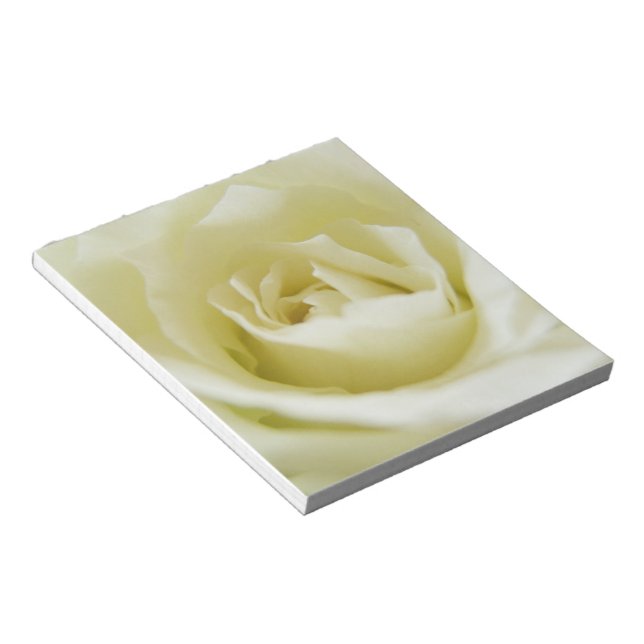 White Rose Notepad (Angled)