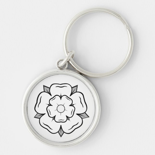 White Rose of York Key Ring (Front)