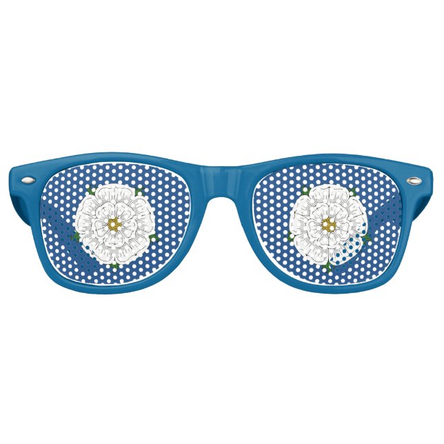 White Rose of York Retro Sunglasses (Front)