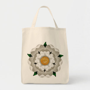 White Rose of York Tote Bag