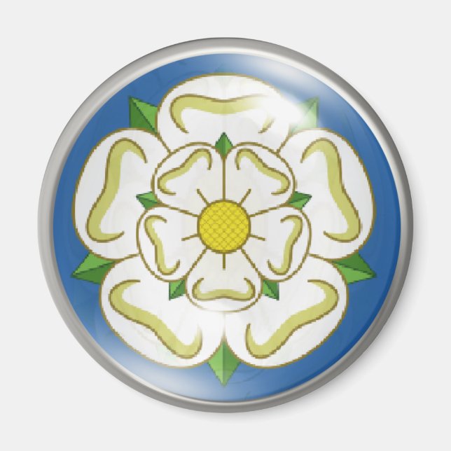 White Rose of Yorkshire Flag Magnet (Front)