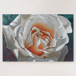 White Rose Painting Jigsaw Puzzle