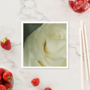 White Rose Paper Napkins