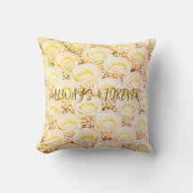 White Rose Personalised Floral Pillow
