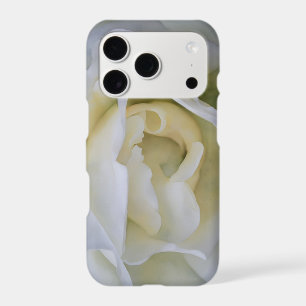 White Rose Petals Watercolor Style Art Phone Case