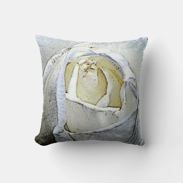 White Rose Photo Cushion (Front)