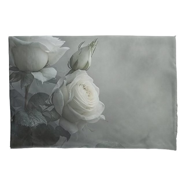 White Rose Pillowcase (Front)