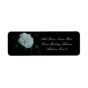 White Rose Return Address Label