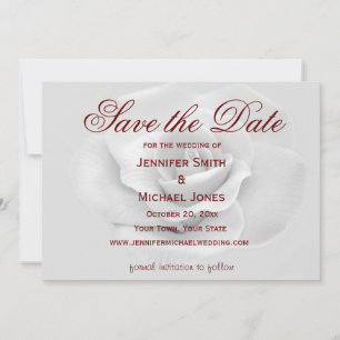 White Rose Save the Date