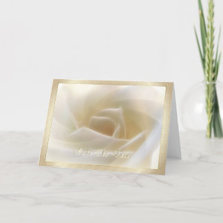 White Rose "Save The Date" Card