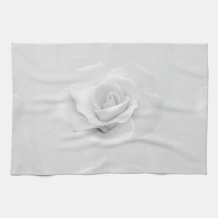 White Rose Tea Towel