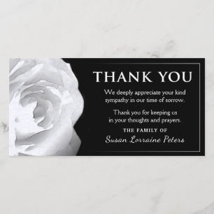 White Rose Thank You Sympathy from Family