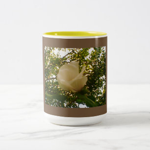 White Rose Two-Tone Coffee Mug