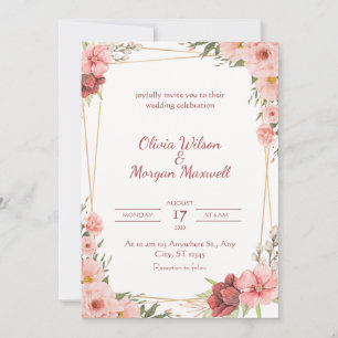 White Rose Wedding Card