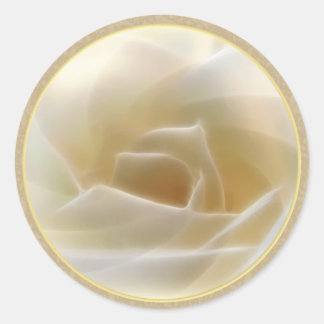white Rose Wedding Stickers (Blank)