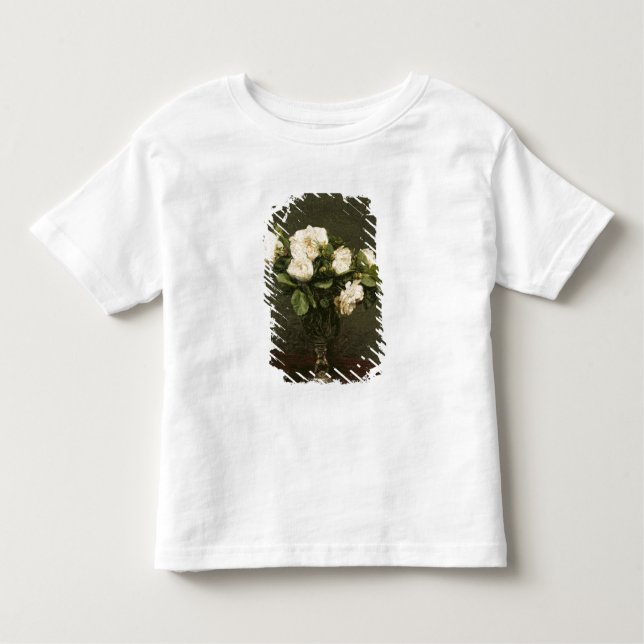 White Roses, 1875 (oil on canvas) Toddler T-Shirt (Front)