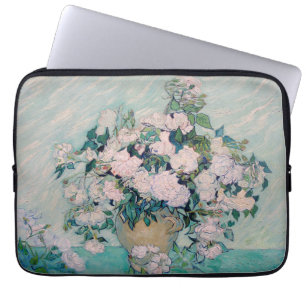 White Roses-1890-Vincent van Gogh  Laptop Sleeve