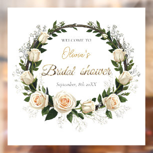 White Roses & Baby’s Breath Bridal Shower