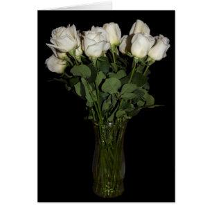 White Roses Blank-Inside Card