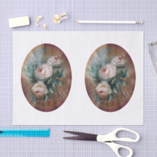 White Roses DBL Tissue Paper