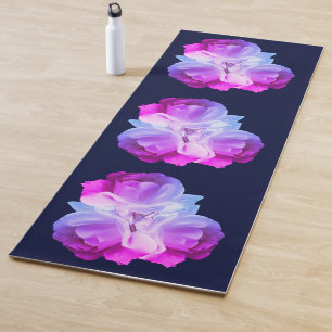 White Roses Flower Art Bouquet   Yoga Mat