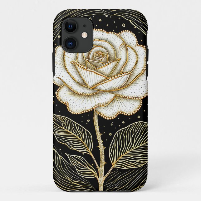 White roses flower Case-Mate iPhone case (Back)
