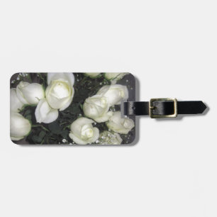 WHITE ROSES LUGGAGE TAG