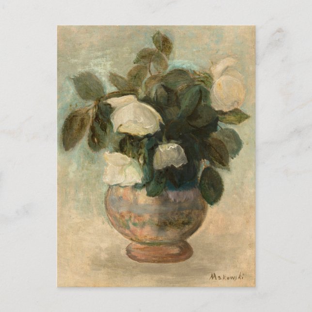 White Roses | Tadeusz Makowski Postcard (Front)