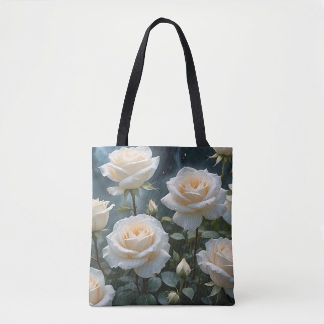 White Roses  Tote Bag (Front)