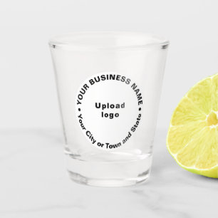 White Round Shape Business Brand Shot glass