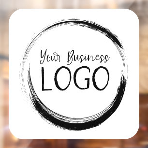 White Rounded Corner Square Business Logo