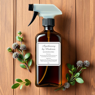 White Sage Smudge Spray Bottle Labels