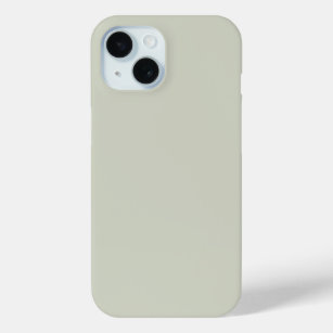White Sage Solid Colour iPhone 15 Case