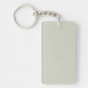 White Sage Solid Colour Key Ring