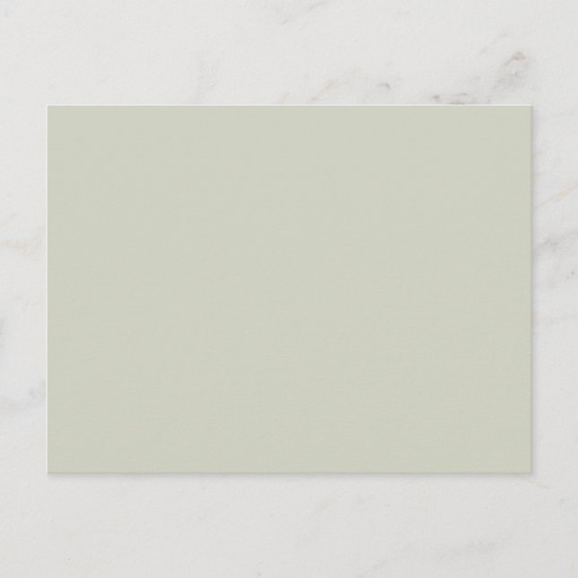 White Sage Solid Colour Postcard (Front)