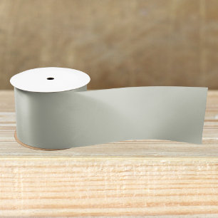 White Sage Solid Colour Satin Ribbon
