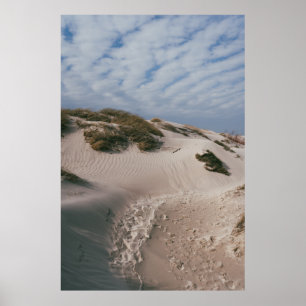WHITE SAND AND GREEN GRASS FIELD POSTER