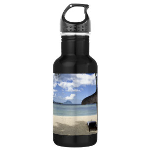 White Sand Beach and Umbrella 532 Ml Water Bottle