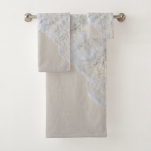 White Sand Beach Caribbean Sea Dream 1 Bath Towel Set