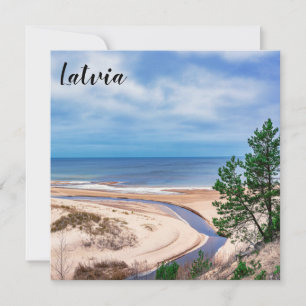 White sand beach near Baltic sea in Latvia