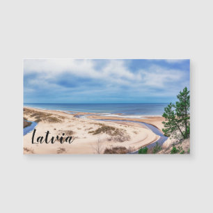 White sand beach near Baltic sea in Latvia