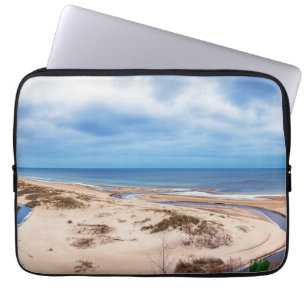 White sand beach near Baltic sea in Latvia Laptop Sleeve