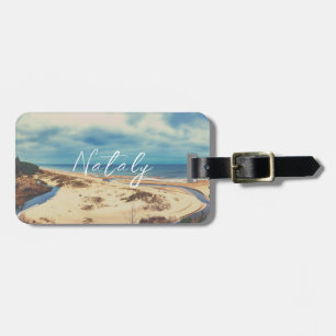 White sand beach near sea in Latvia Luggage Tag